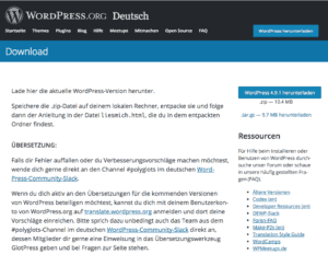 wordpress installieren